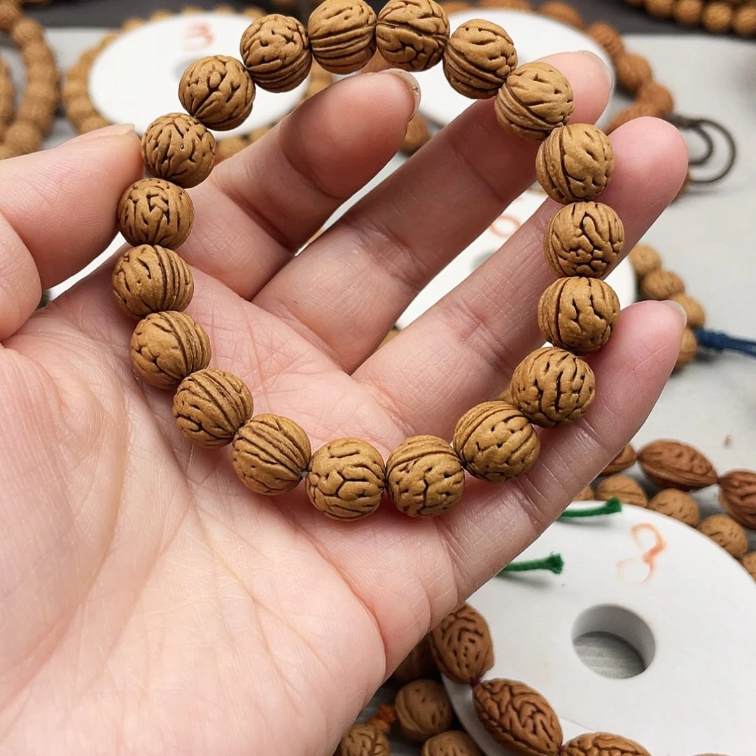 终***你核桃手串/手链11.5尺寸野生桃核手串