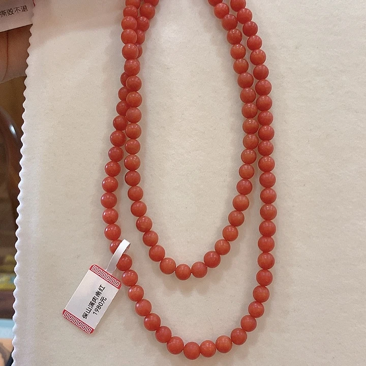 南红玛瑙未镶嵌颈饰南红108颗佛珠