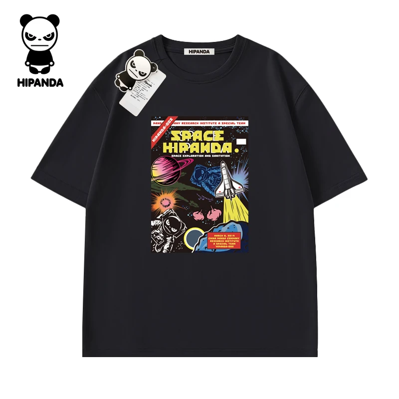 HiPanda运动青年高级感男装夏季T恤夏装短袖男t恤重磅精梳长绒棉