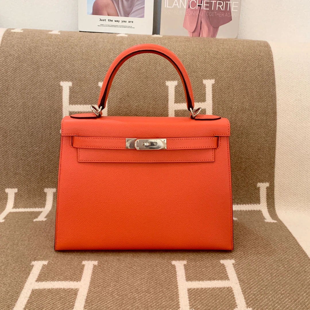 99新 Hermes/爱马仕 kelly 28 X e皮 U5 斋普尔0104m5