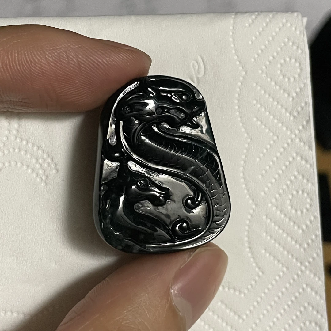 天然翡翠A货 龙牌h