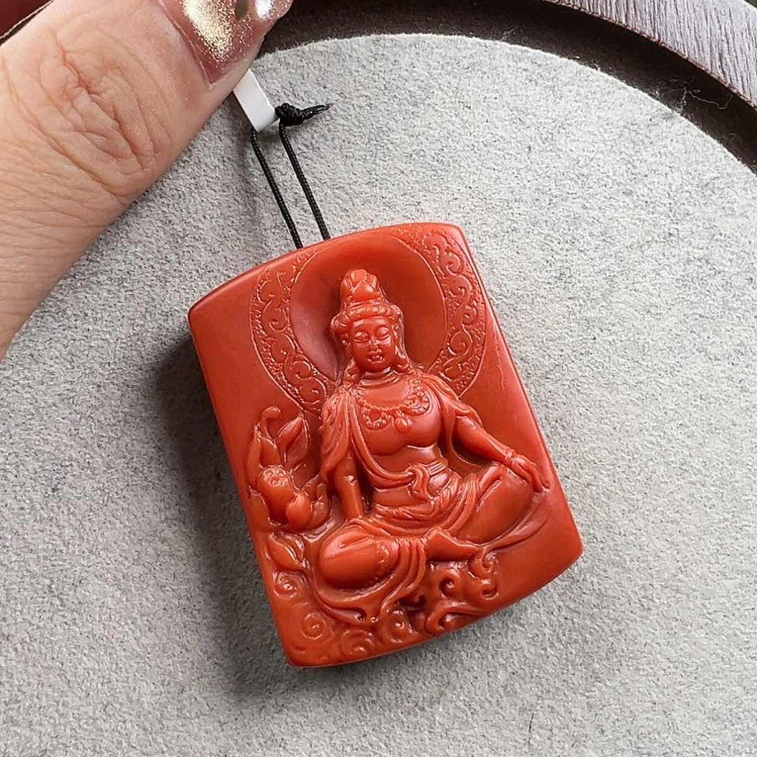 南红玛瑙吊坠未镶嵌