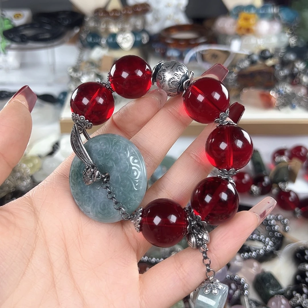 水晶手链未镶嵌小**心