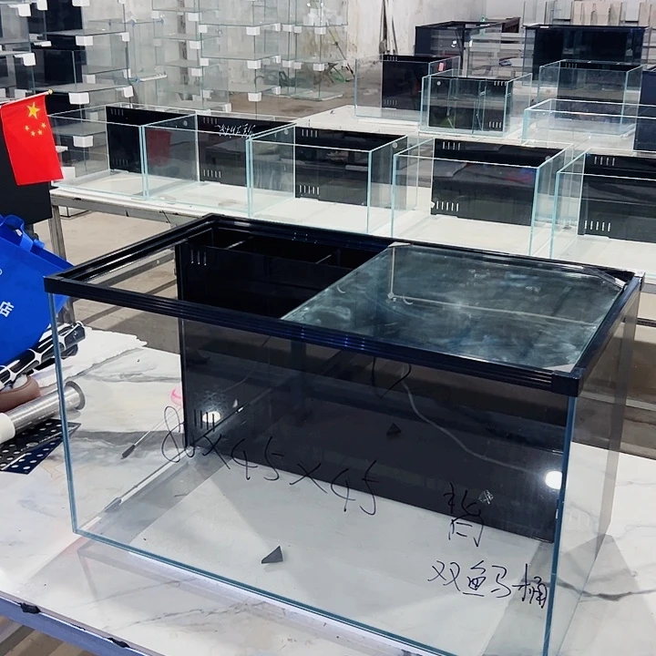 *****玻璃80、45背滤双马玻璃推拉盖不要水泵