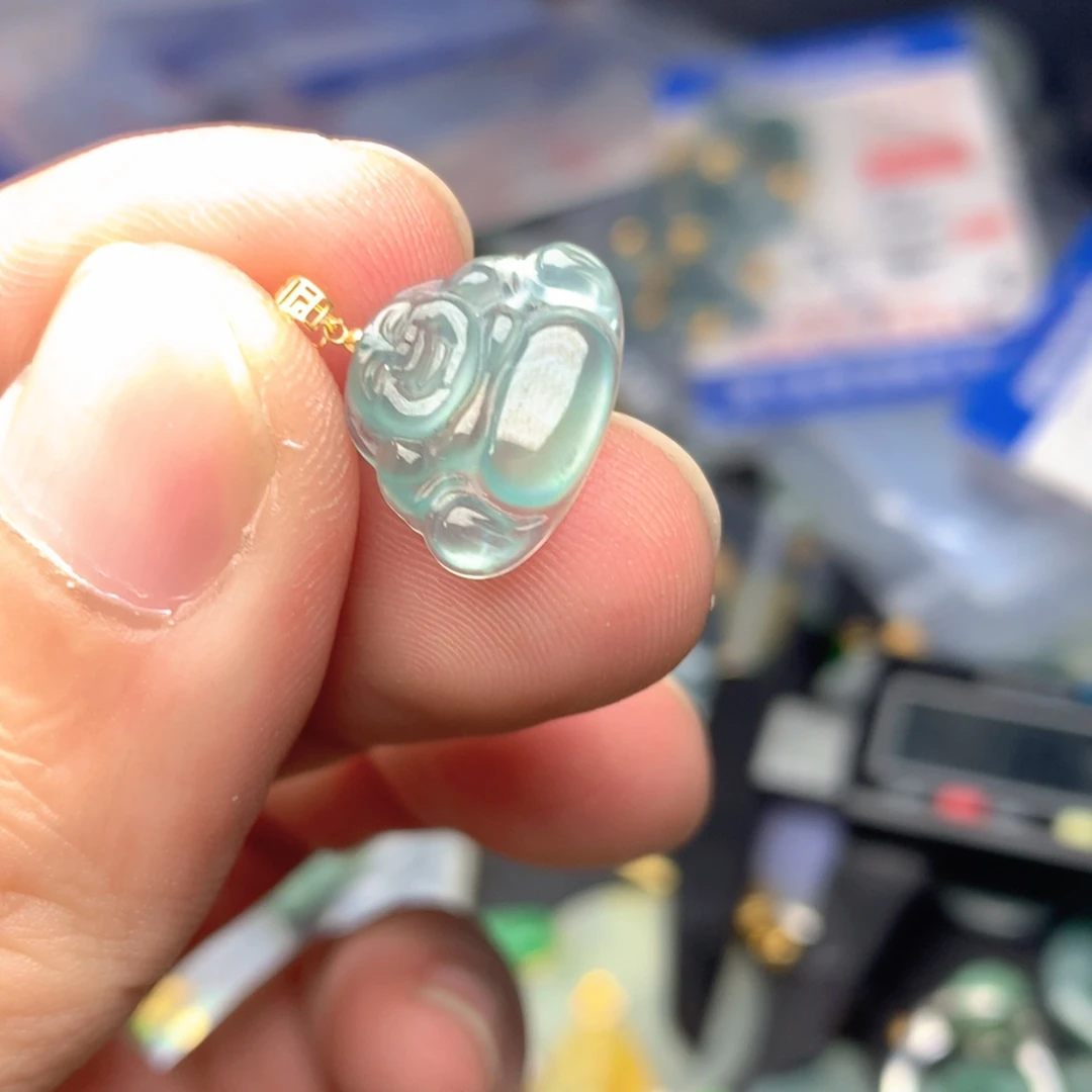 【闪购商品】颈饰18K金镶嵌翡翠翡翠