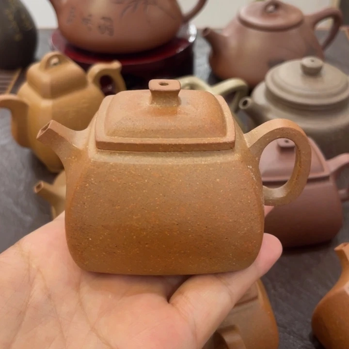 守***生茶壶紫砂黄降坡小坦然135cc封釉