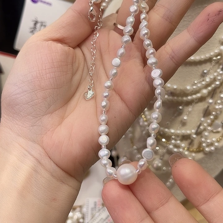 颈饰淡水珍珠合金