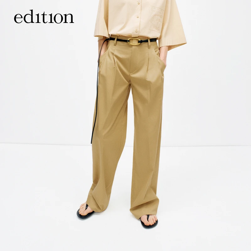 【商场同款】edition防沾水阔腿休闲西裤#EBD2PAT012