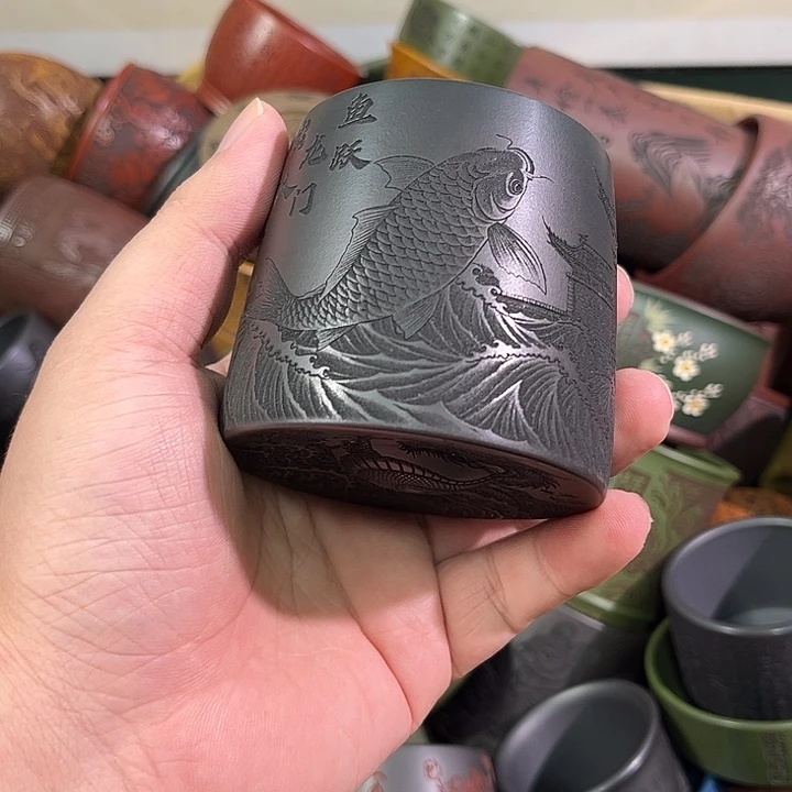 茶杯紫砂全手工紫砂主人杯