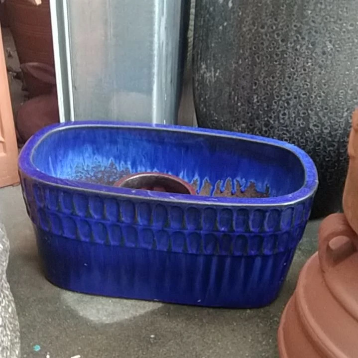 G***G微瑕捡漏亠大圆盆高温手I盆