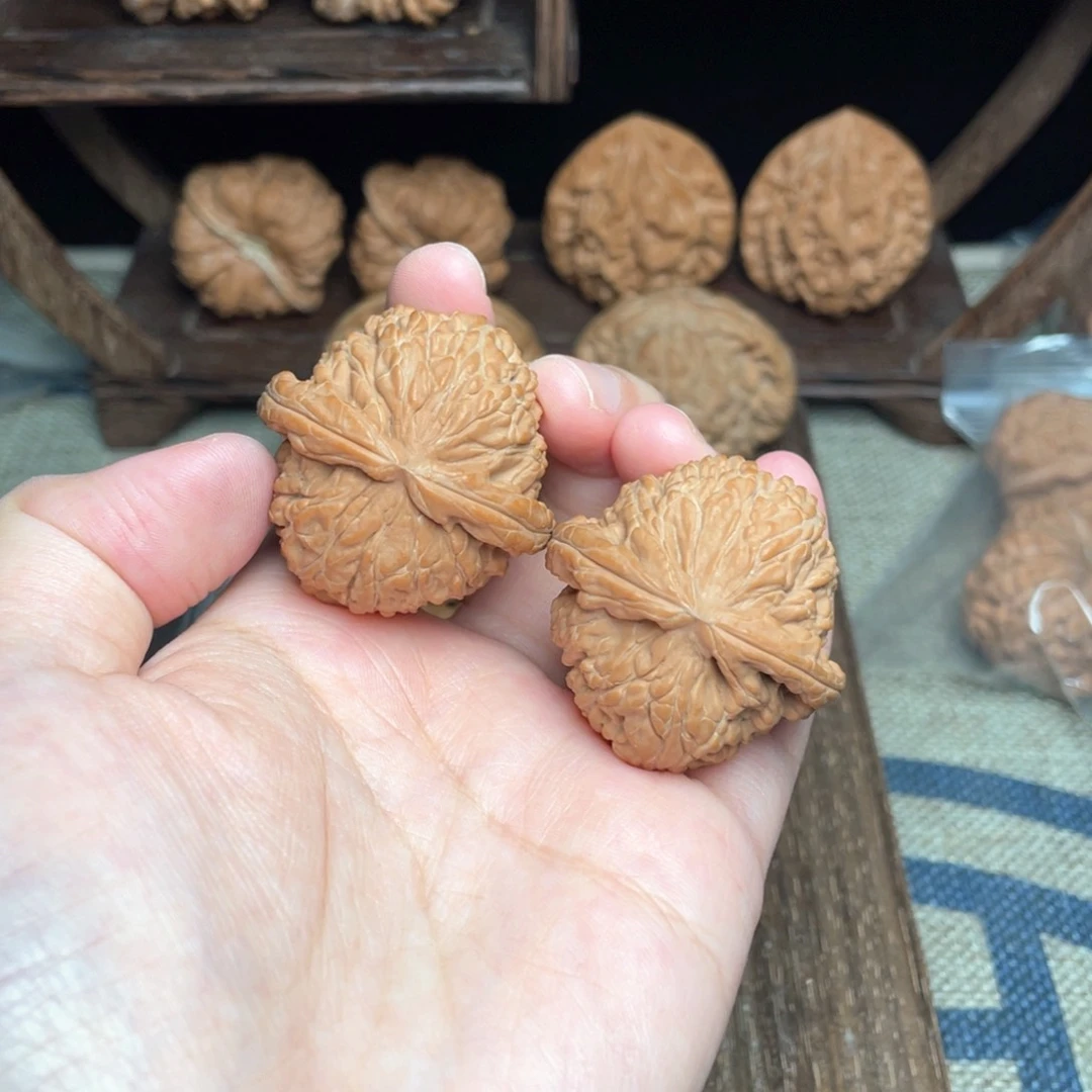 文玩核桃把件万**通38白狮子