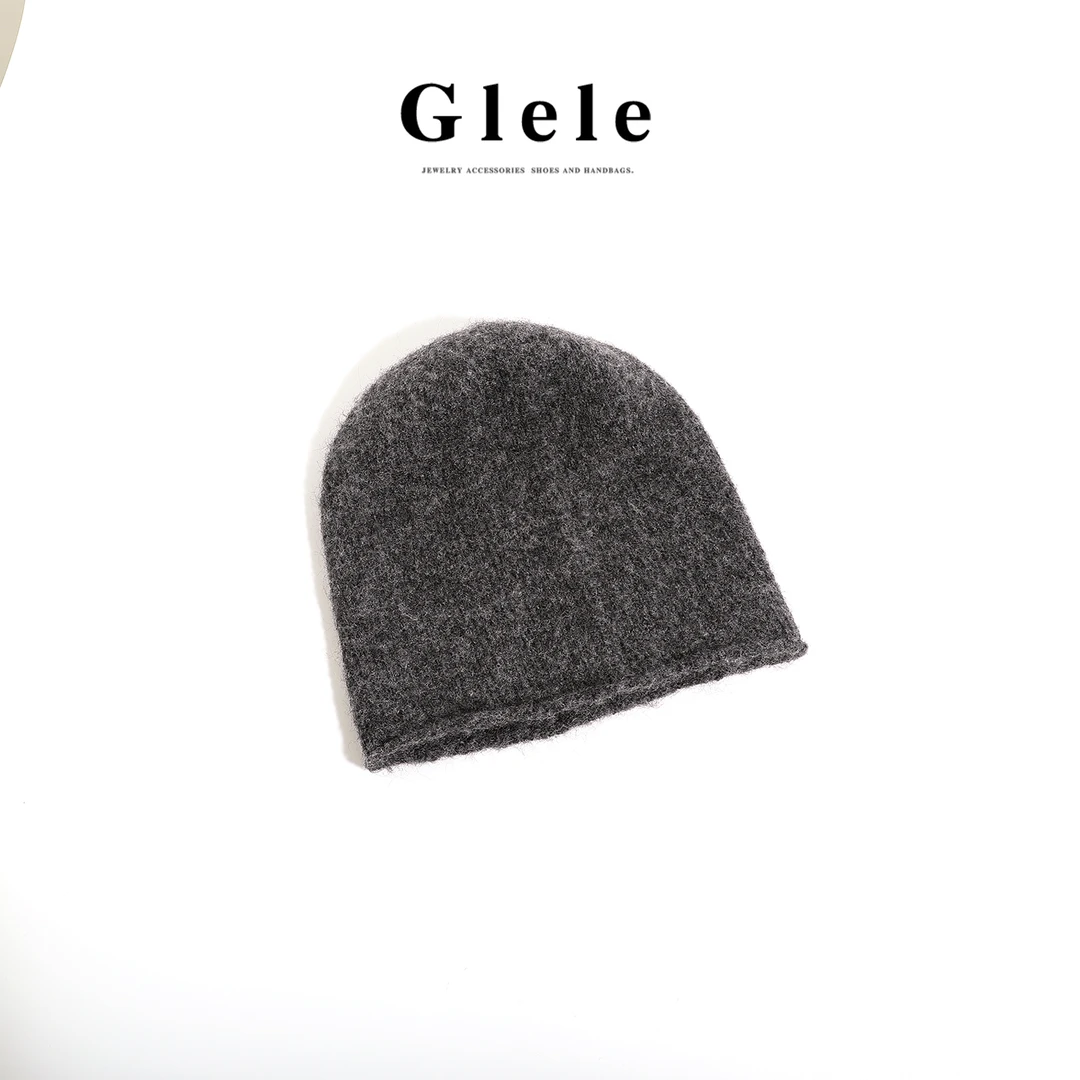 Glele私服【卷边冷帽】大头围显脸小光板卷边堆堆帽