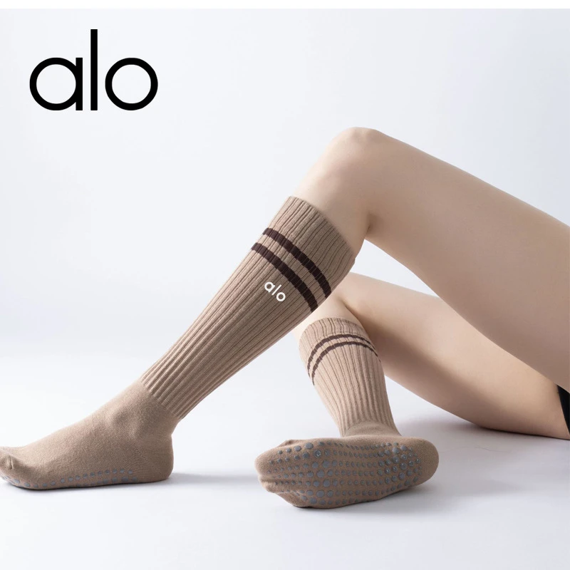 新款套装情侣袜子男女国新款秋冬中筒运动小腿袜健身袜普拉提袜