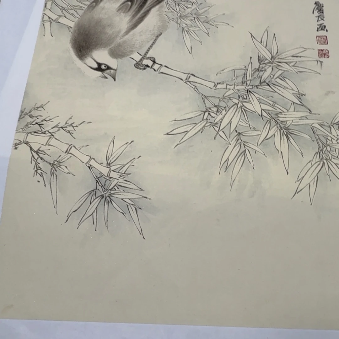 苏***岩国画国画山水花鸟