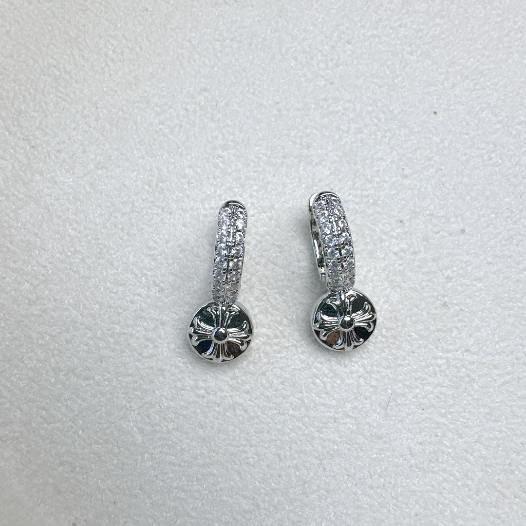 铜合金锆石耳饰 【雨桐轻奢饰品】设计款耳环YT02080