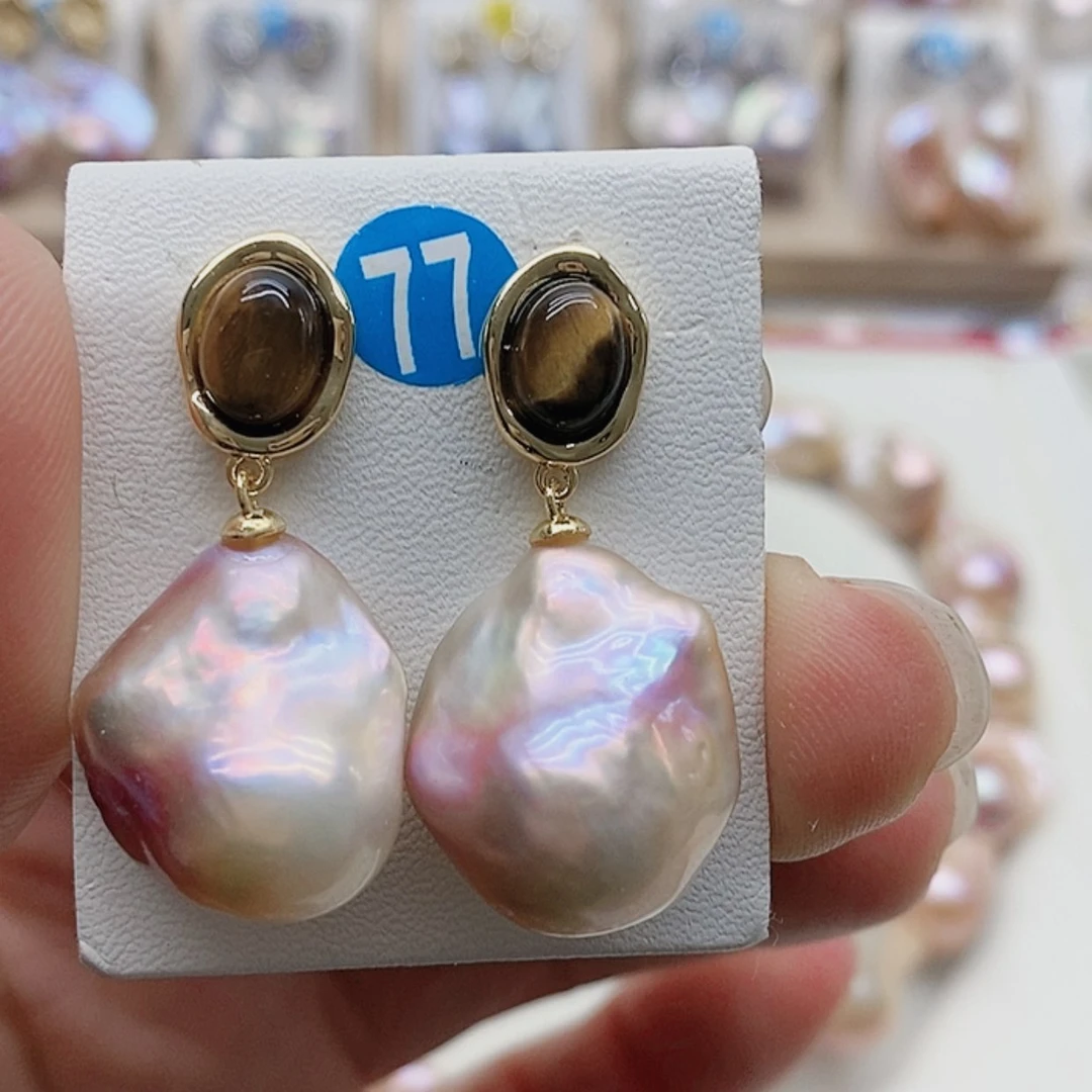 【闪购商品】淡水珍珠耳饰银S925镶嵌