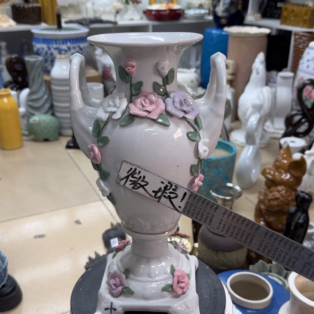 瓷片陶瓷工艺花瓶摆件