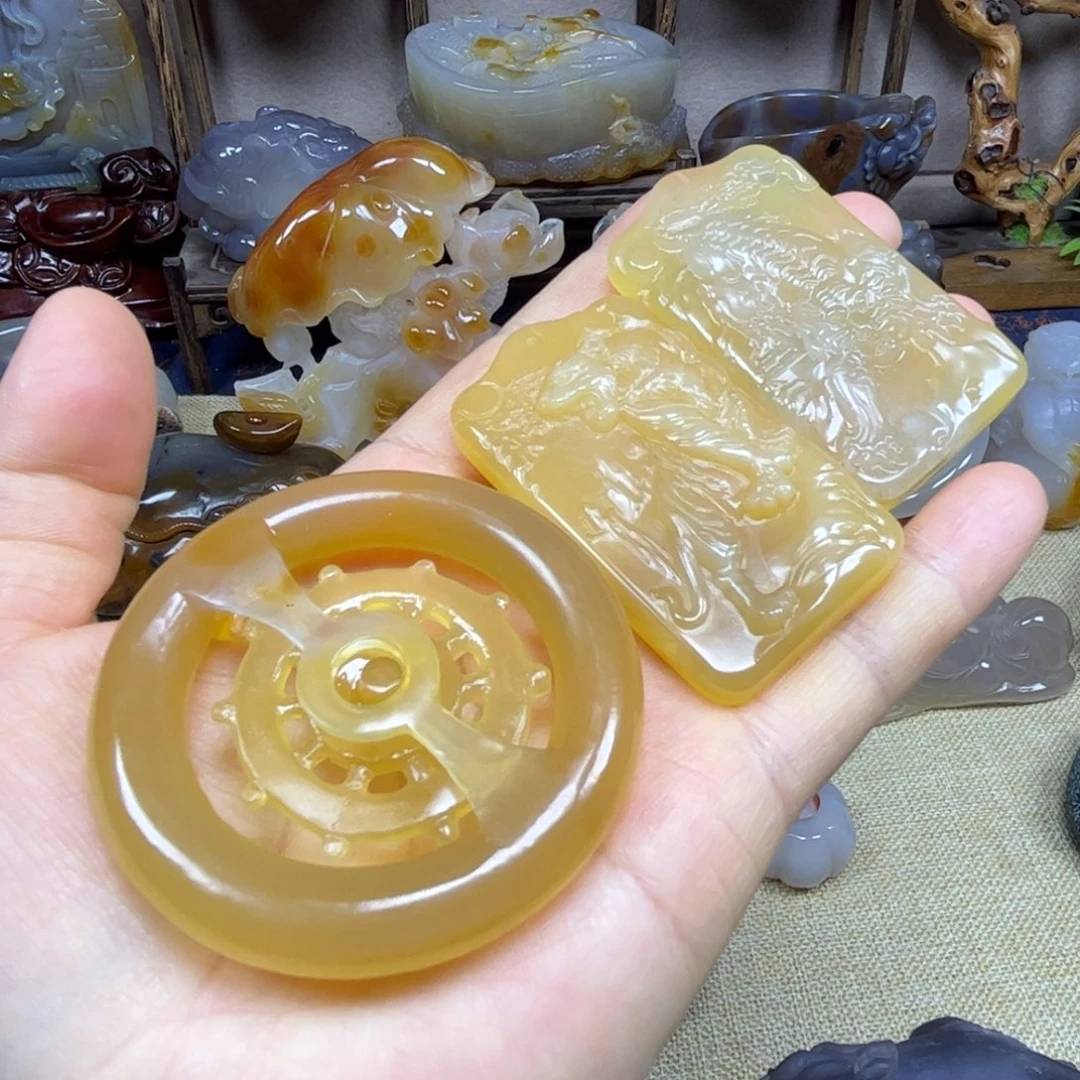 一***8玛瑙/玉髓未镶嵌珠宝奇石