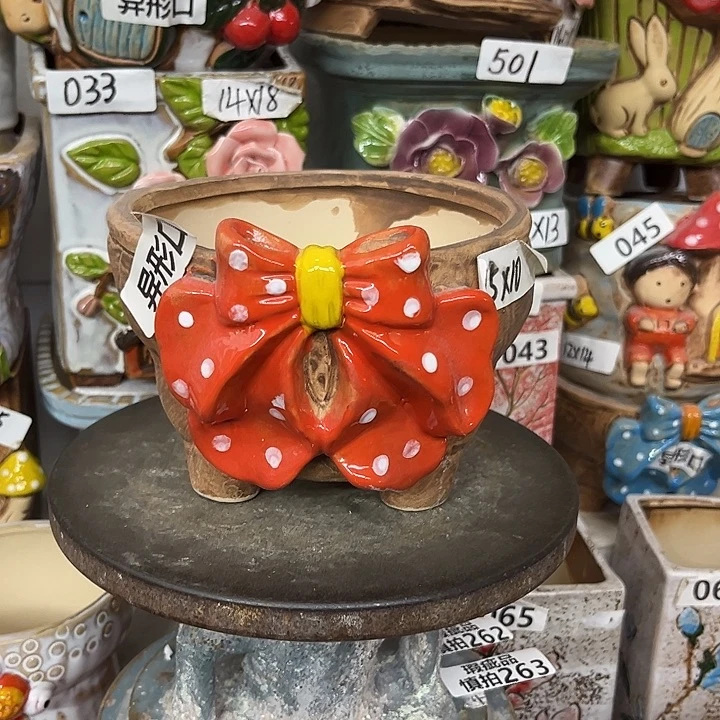 粗陶材质多肉花盆