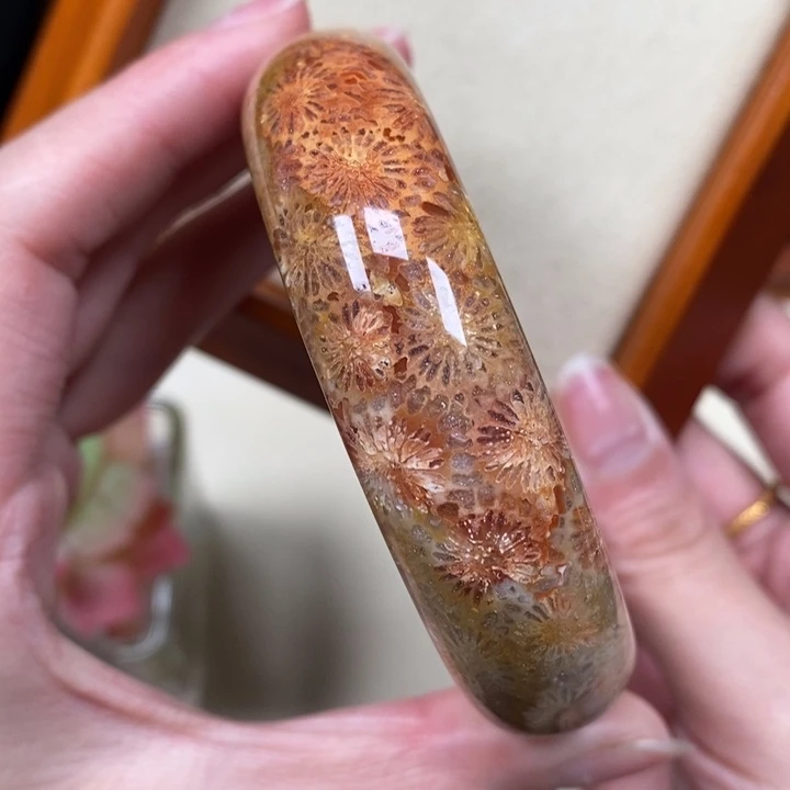 硅化珊瑚（珊瑚玉）手镯未镶嵌59