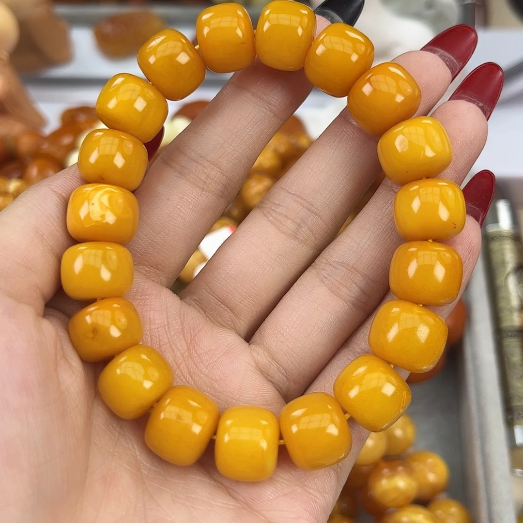 琥珀颈饰未镶嵌J****n蜜蜡