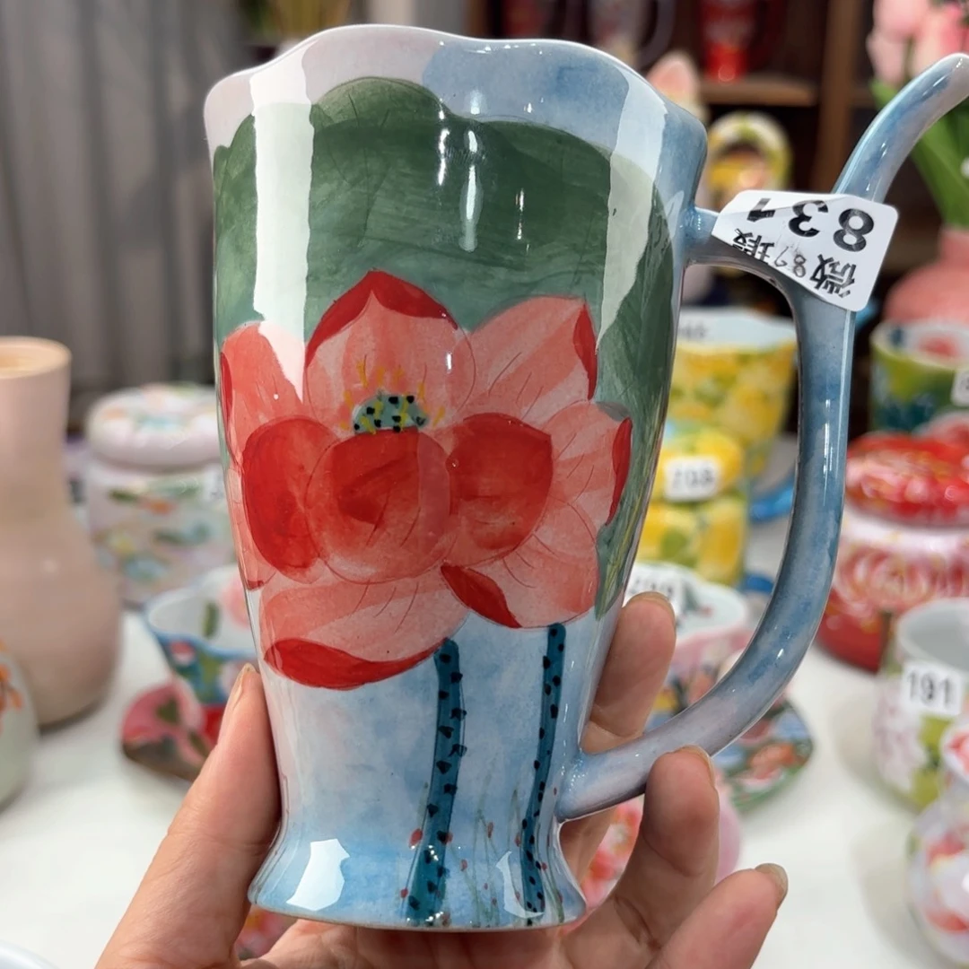 景德镇手绘高温釉下彩陶瓷茶具