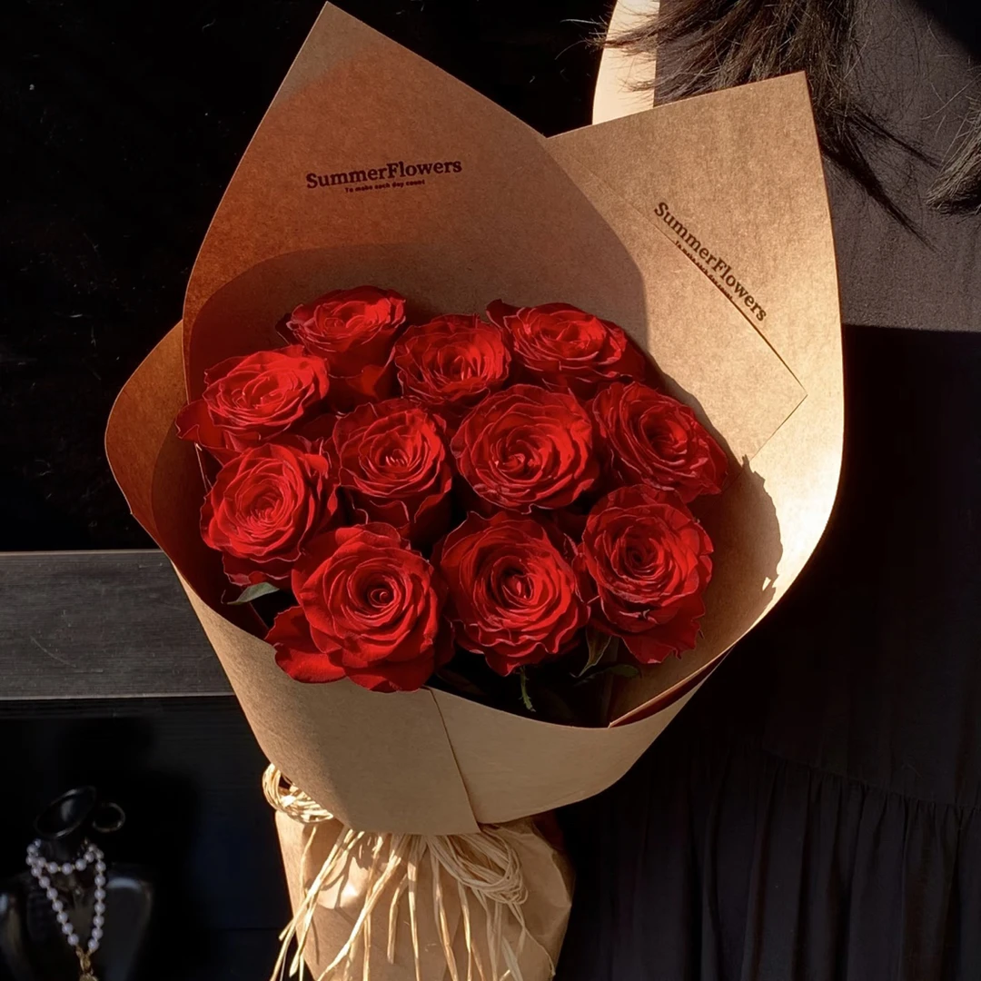 【高原红20-40支】全场鲜花任意满两单升级加配草 云南鲜花