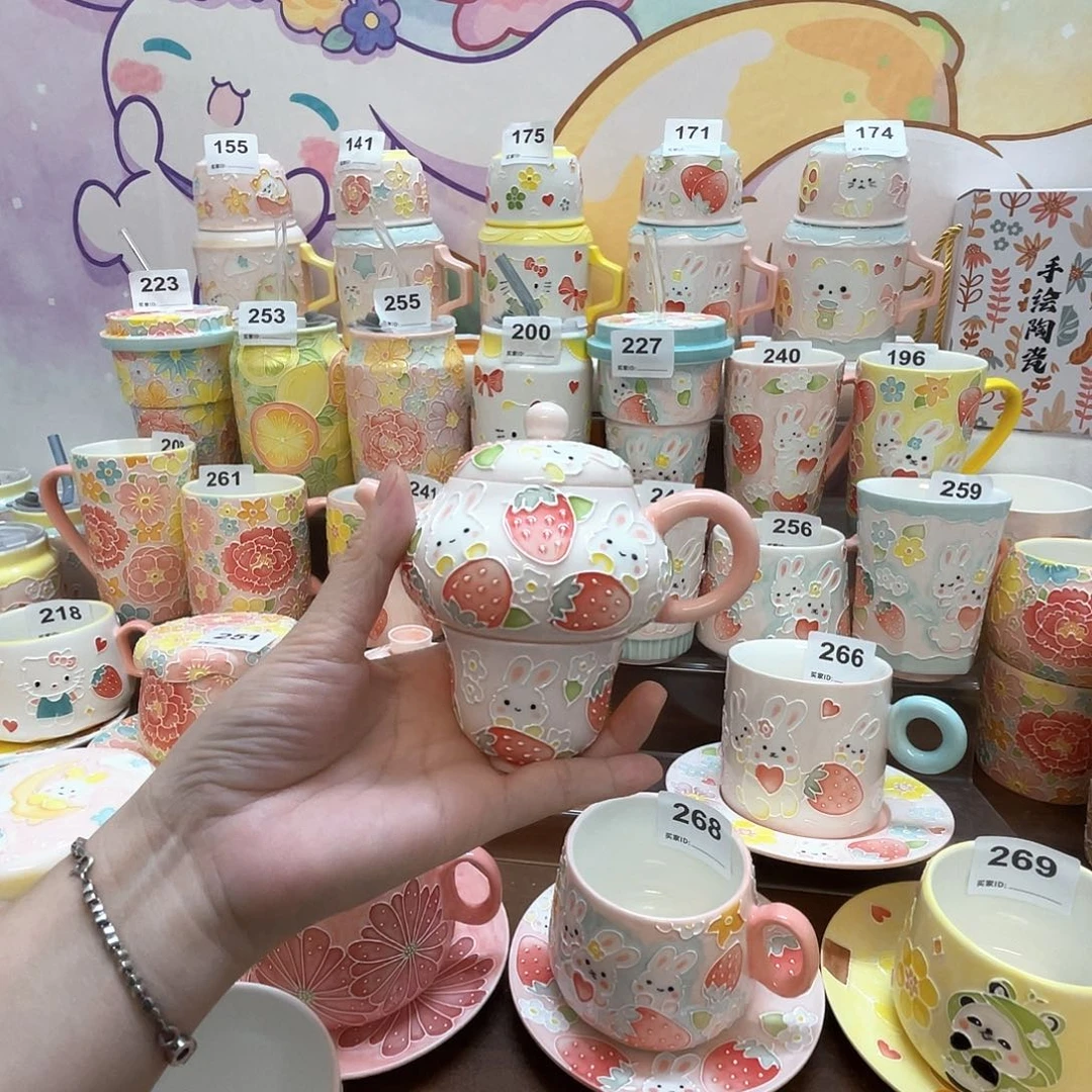 瓷片微瑕玉泥茶壶套装