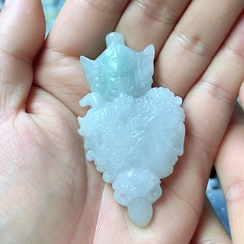 翡翠颈饰未镶嵌天然缅甸翡翠a货