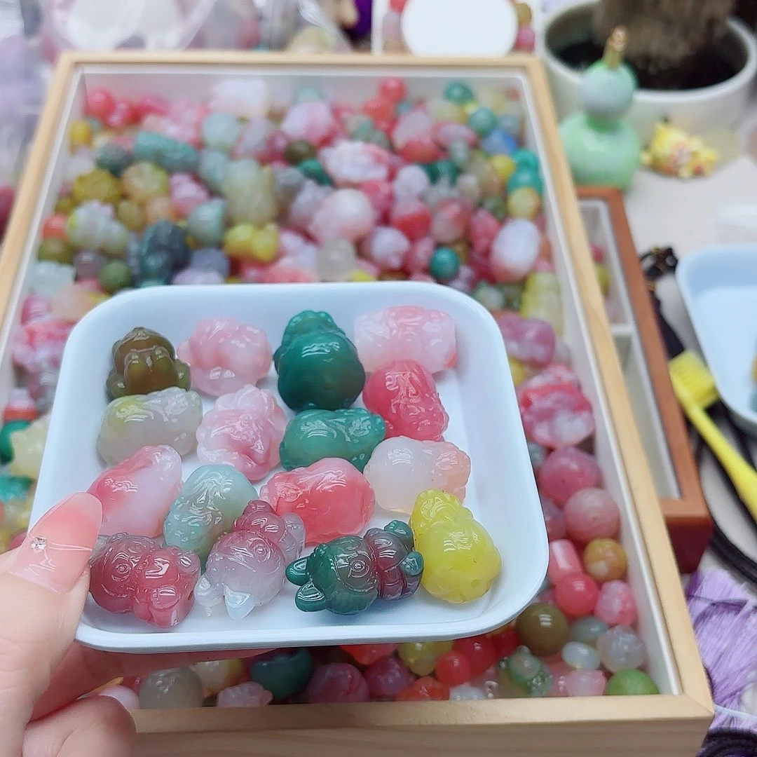 我***哥玛瑙/玉髓未镶嵌手链盐源50