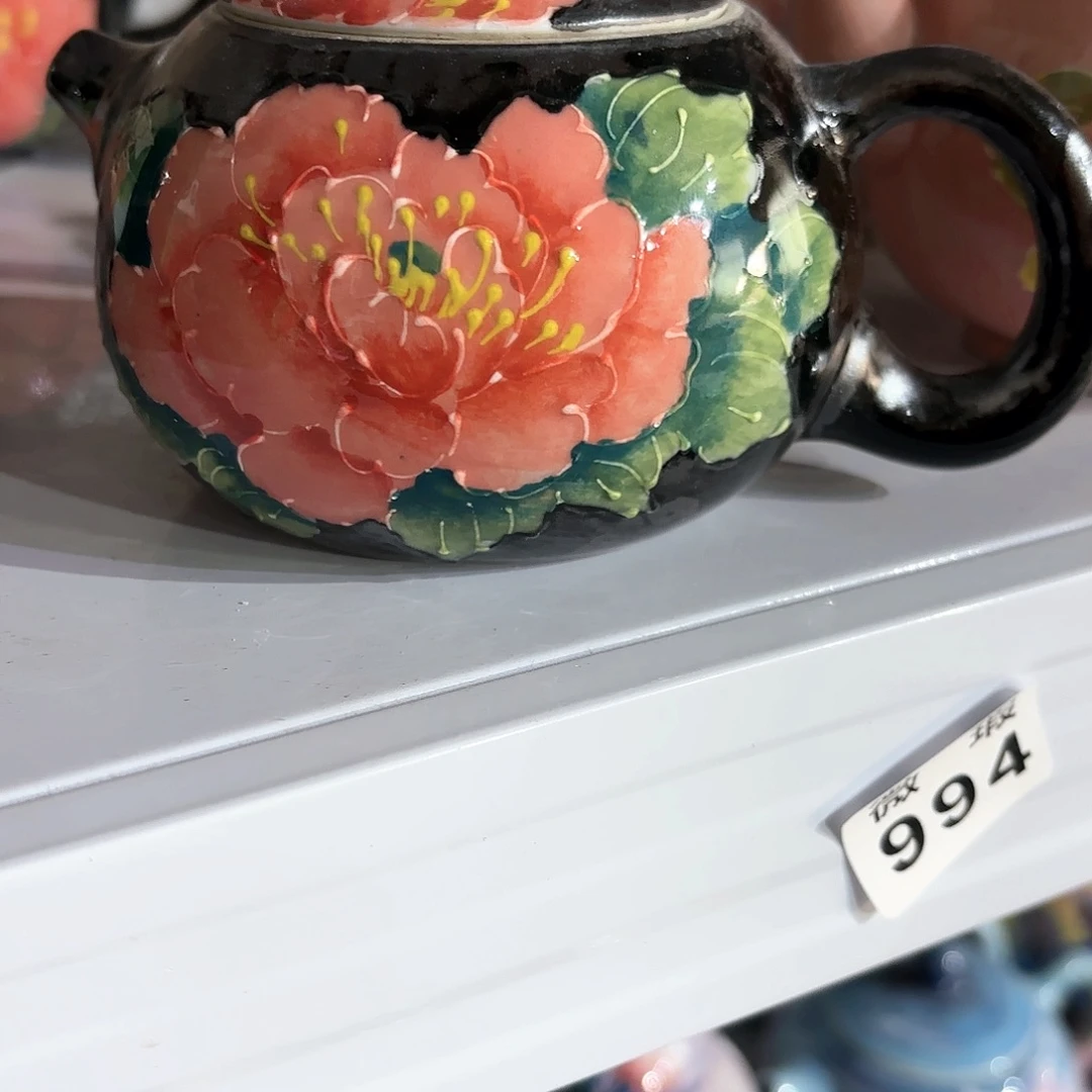 景德镇手绘高温釉下彩陶瓷茶具