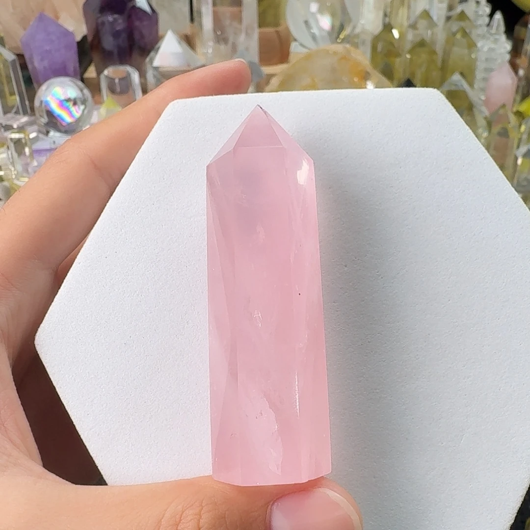 珠宝半成品未镶嵌水晶粉晶