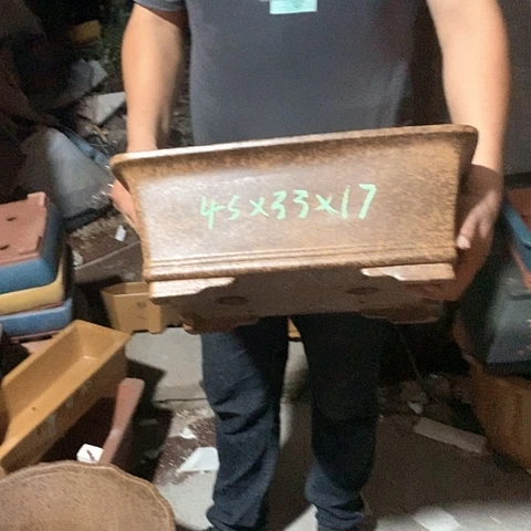 紫砂花盆手工制作