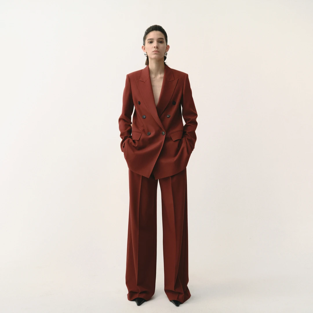 TORIL 气质收腰双排扣西装外套 TGD2FSW039/TGD2FSW040