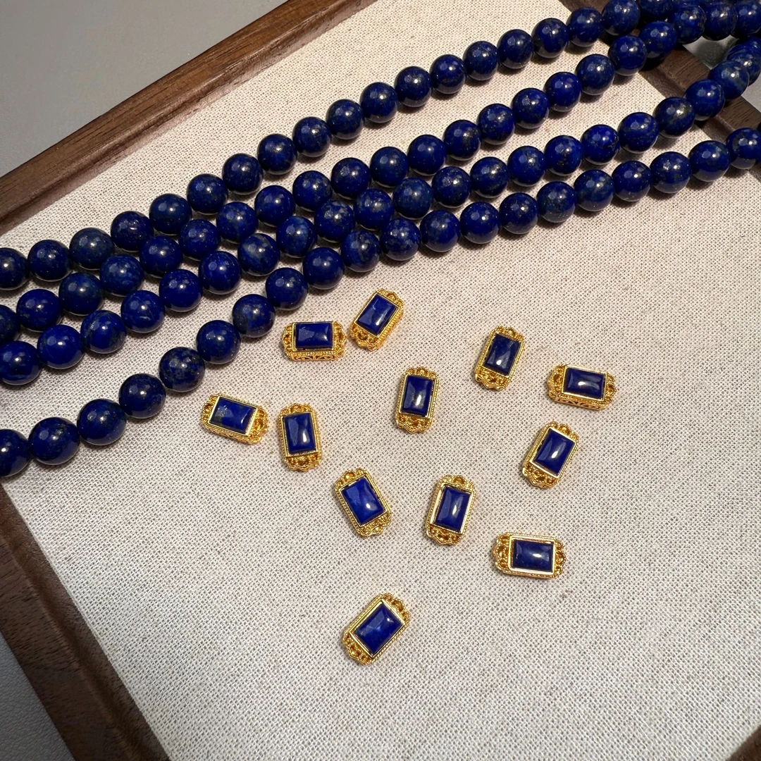 【F601-F610】青金石散珠DIY设计国风新珠宝文玩