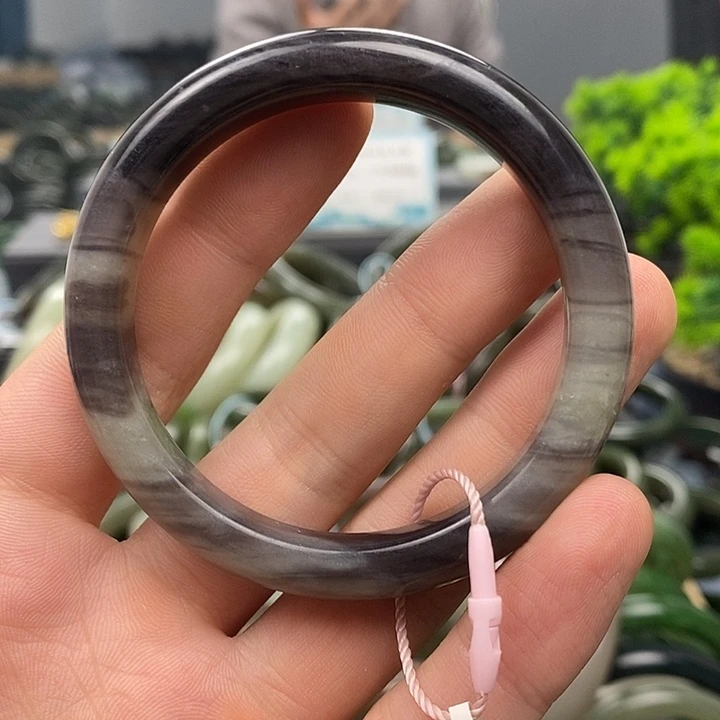 和田玉未镶嵌手镯52.6