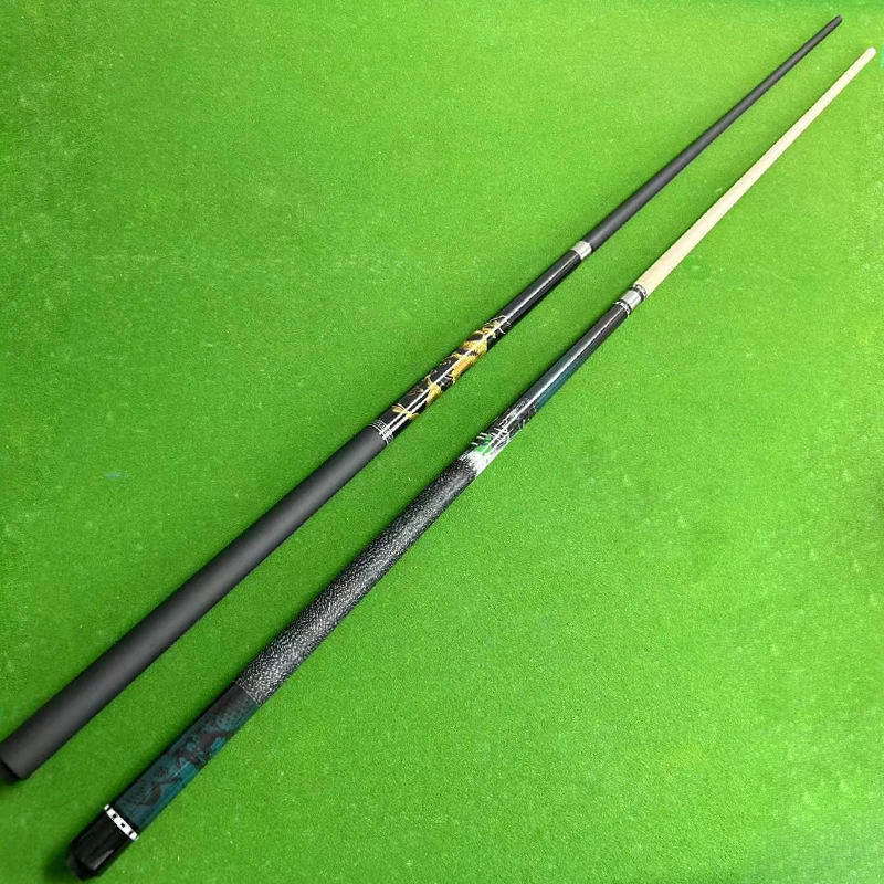 黑科技入门级黑八球杆美式九球杆1/2分体大头杆碳钎维杆进口枫木