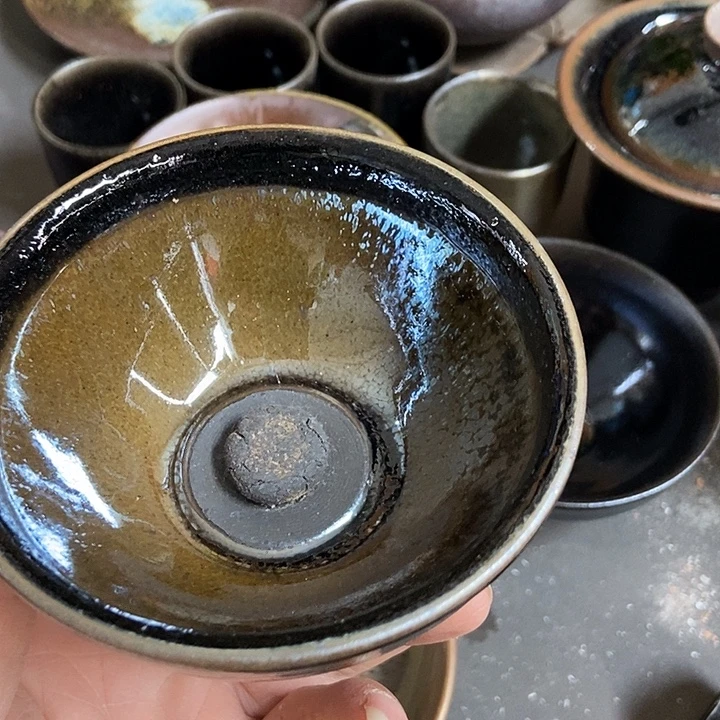 韩***特茶盏99 建窑建阳建盏微瑕