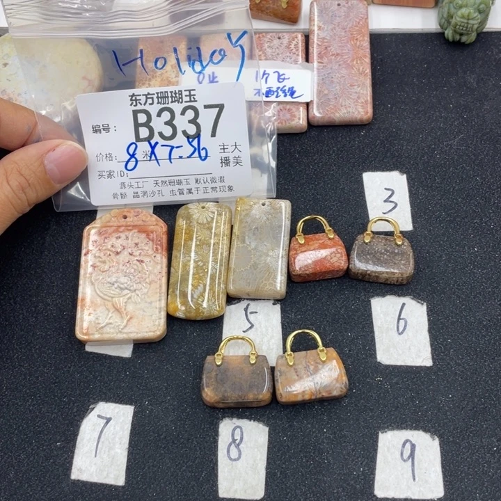 硅化珊瑚（珊瑚玉）颈饰合金H****y