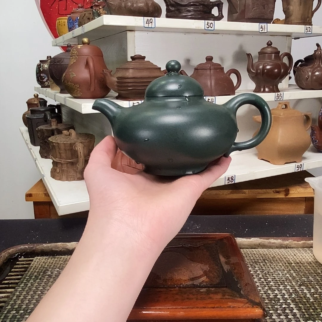 紫砂茶壶满*铎全手工制作