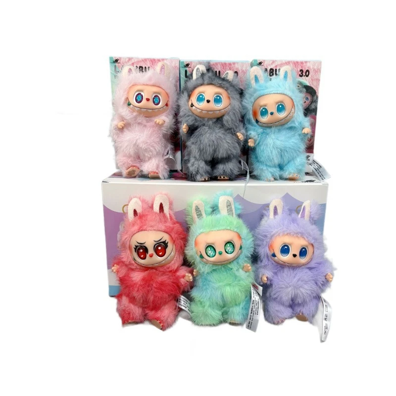 【国版】泡泡公仔三代前方高能心动马卡龙搪胶毛绒玩具潮玩