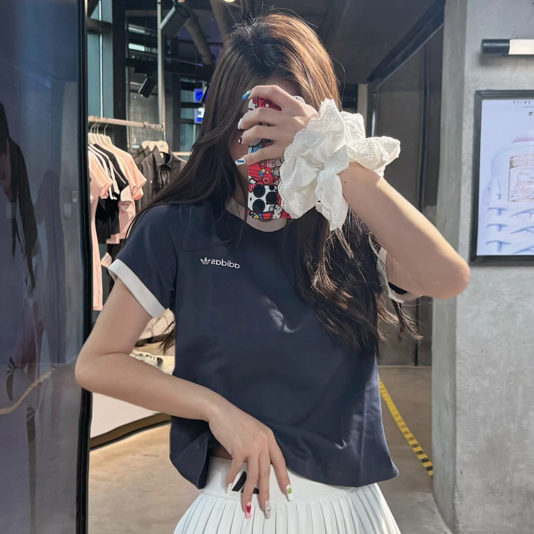 adidas三叶草夏季新款休闲运动短袖T恤JM7973