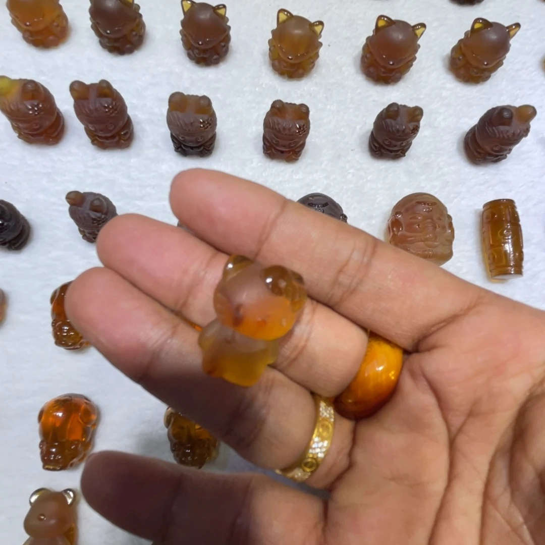 手链琥珀未镶嵌猫