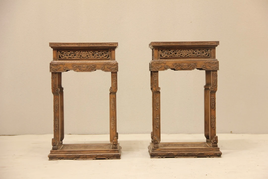 花几/花架一对置于雅室文雅大气