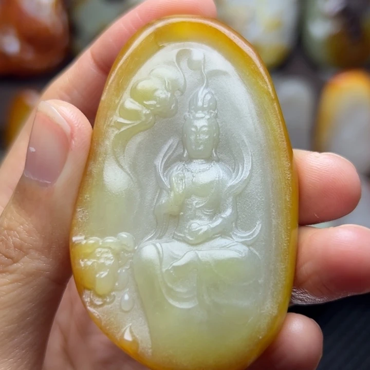 和田玉未镶嵌颈饰