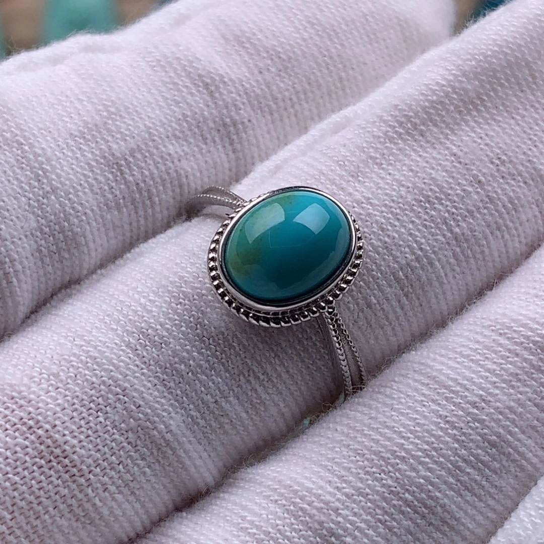 绿松石银S925镶嵌珠宝奇石