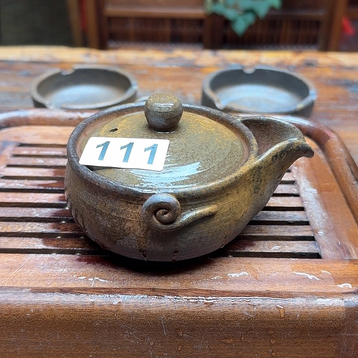 纯手工制作粗陶茶具