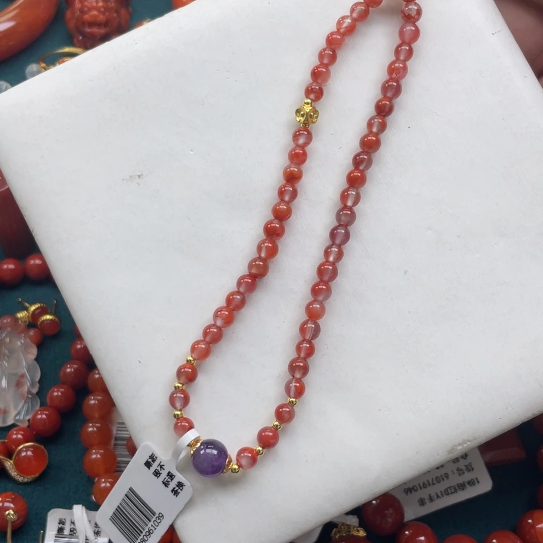 南红玛瑙未镶嵌川料南红手工编织手机挂