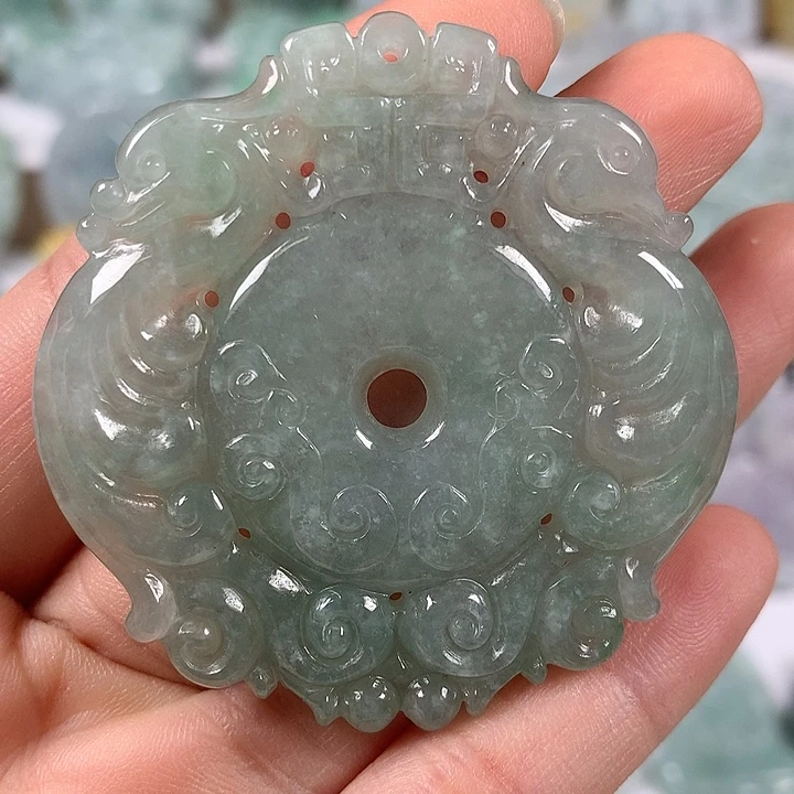 颈饰未镶嵌翡翠仿古龙凤呈祥福利