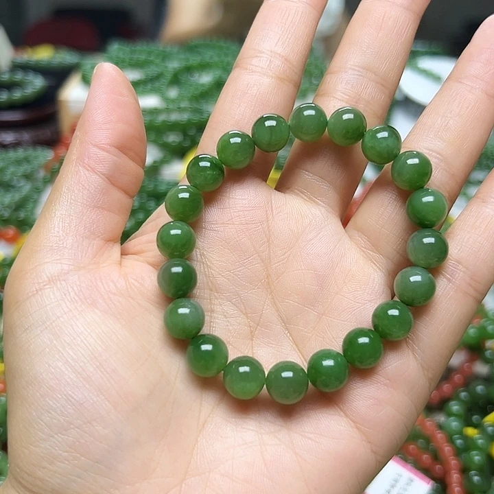 手链未镶嵌和田玉（碧玉）